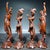Chinese Set of 4 Vintage Chinese Boxwood Dancing Figures | Carved Musician Statues For Sale - Image 3 of 9