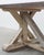 Rustic Vintage Zinc Top Trestle Table With Heart Pine Base For Sale - Image 3 of 8