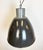 Metal Large Industrial Dark Grey Enamel Factory Lamp from Elektrosvit, 1960s For Sale - Image 7 of 18