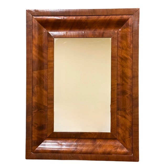 **Gorgeous Antique Walnut Mirror**Intricate Detailing Elegant Design** For Sale - Image 4 of 4