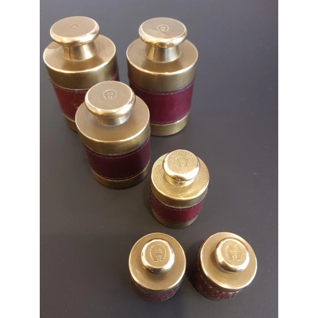 Gold Vintage Paperweight Set by Etienne Aigner, Set of 6 For Sale - Image 8 of 8