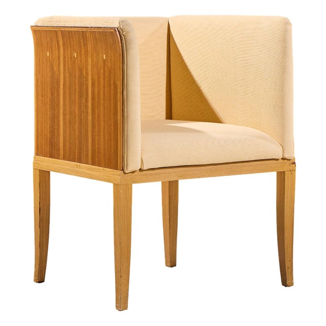 Eliel Saarinen for Arkitektura Saarinen House Mid Century Maple Arm Lounge Chair For Sale