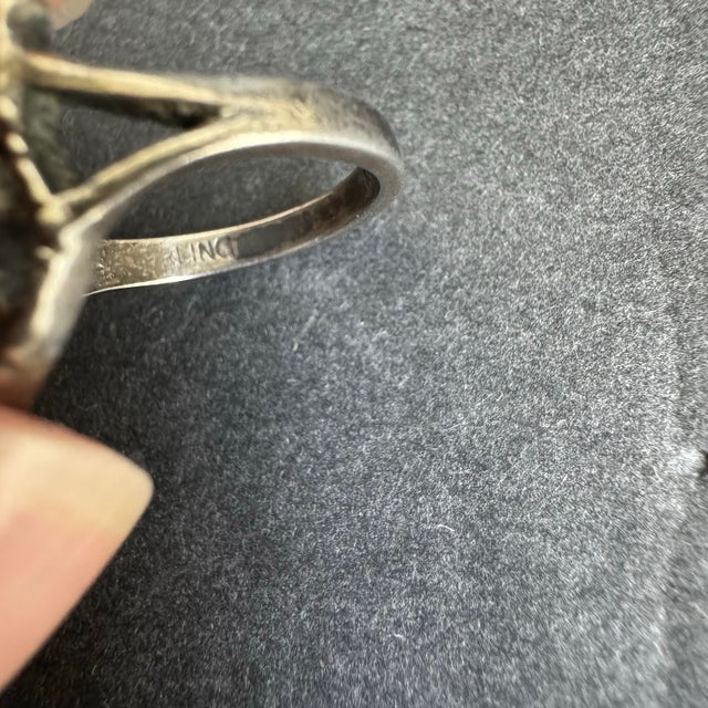 Vintage Scottish Rampant Lion Signet Ring Celtic Sterling Silver Shield Size 6 For Sale - Image 9 of 12