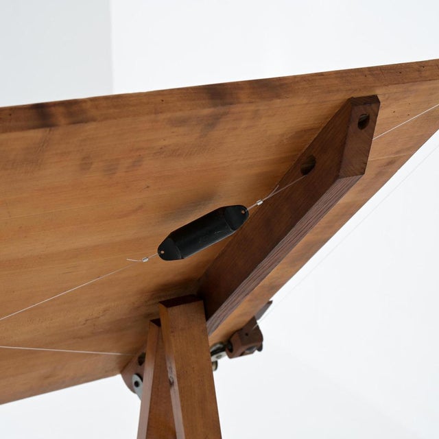Vintage Industrial Drafting Table, 1950s For Sale - Image 17 of 18