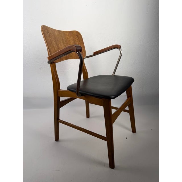 Armchair by Steen Eiler Rasmussen & Kaj Lyngfeldt Larsen for Danbork, Denmark, 1954 For Sale - Image 12 of 12