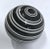 Late 20th Century Vintage Ceramic Black/White Stripe Balls, S/4 For Sale - Image 5 of 6