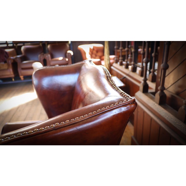 Halo Lincoln Club Armchair in Cigar Leather from Timothy Oulton, 2010s For Sale - Image 14 of 18