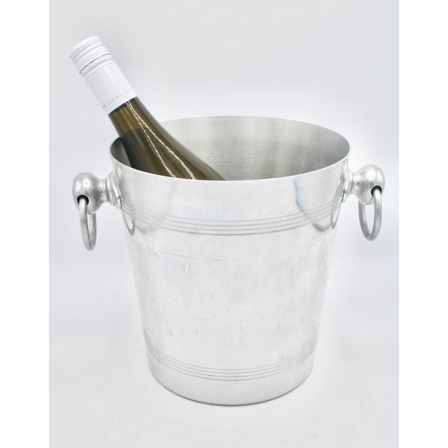 Silver Vintage French Champagne Ice Bucket For Sale - Image 8 of 8
