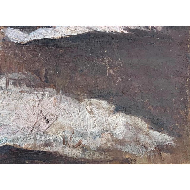 Ukrainian Rural Landscape Painting, Impressionism, 1970s For Sale - Image 6 of 6
