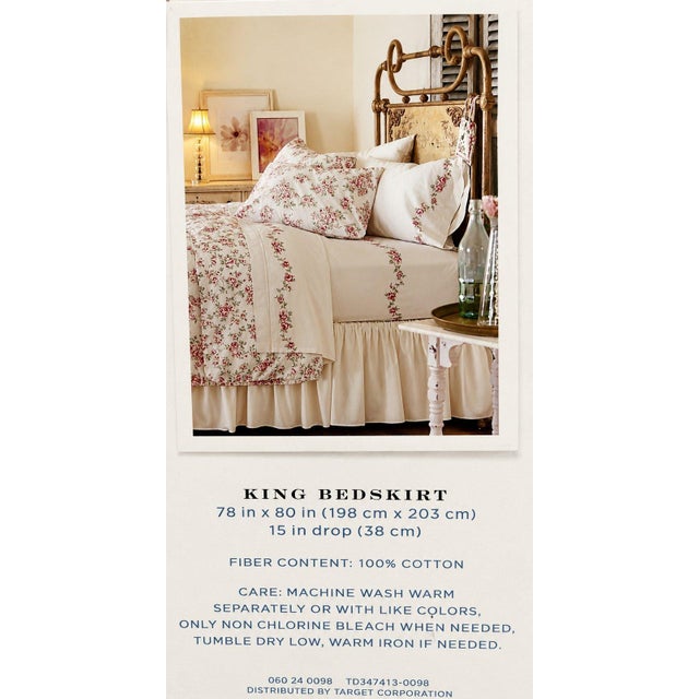 Add a soft, romantic finishing touch to your bedroom with this Simply Shabby Chic King Bedskirt from the Lavender Jewel...