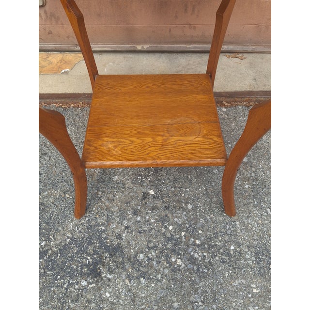 Late 19th Century Victorian Arts and Crafts Oak Two-Tier Single Drawer Side Table For Sale - Image 11 of 12