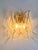 Contemporary Amber “Rondini” Murano Glass Gold Wall Sconce Pair For Sale - Image 6 of 7