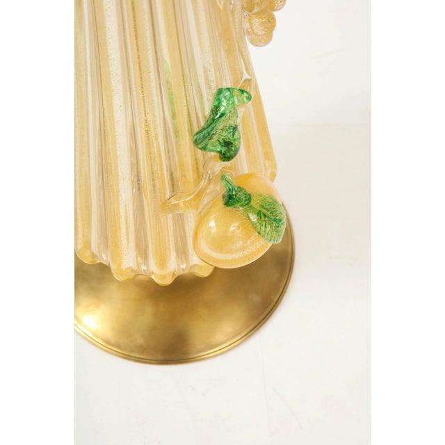Murano Glass Sommerso 1960s Murano Glass Table Lamp For Sale - Image 4 of 13