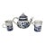 Vintage Churchill Blue Willow Teapot W/ Two Mugs - Set of 3 For Sale