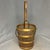 Vintage Cambridge Pink Glass Ice Bucket with Pewter Tongs For Sale - Image 9 of 9