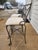 Brown Pair of Iron Bar Stools For Sale - Image 8 of 9
