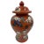 Ceramic Vintage Chinese Hand Painted Red Porcelain Ginger Jar For Sale - Image 7 of 12
