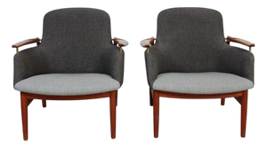 NV53 Chairs by Finn Juhl for Niels Vodder, 1950s, Set of 2