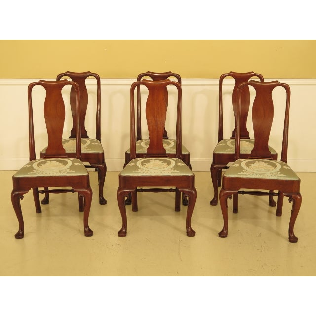 Colonial Williamsburg Mahogany Dining Chairs Set of 6 Chairish