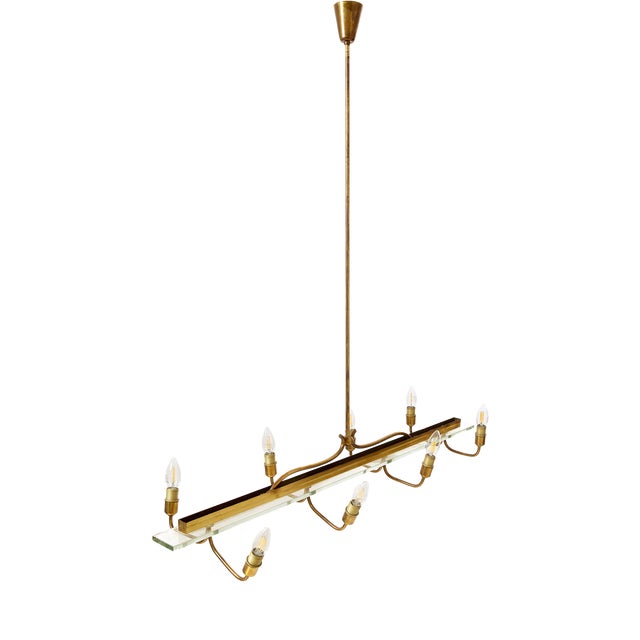 Vintage Billiards Chandelier, 1940s For Sale