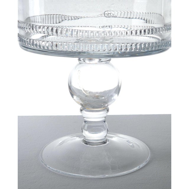 Italian Crystal Vase on Pedestal, Circa 1890 For Sale - Image 3 of 10