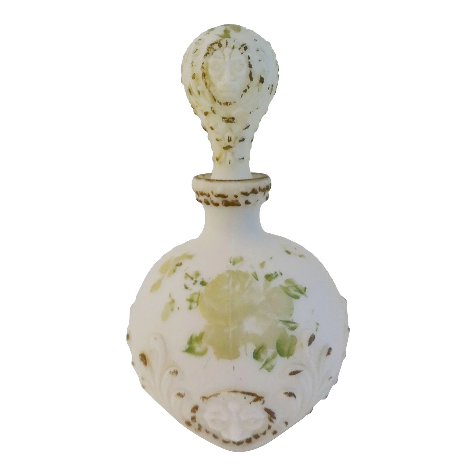 Antique Dithridge Glass Vanity Decanter, Circa 1898 Chairish