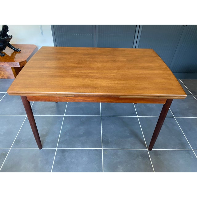 Scandinavian Extendable Teak Table by Johannes Andersen for Samcom, Denmark, 1960s For Sale - Image 15 of 18