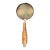 Large Horn Handle Magnifying Glass With Brassed Accents For Sale