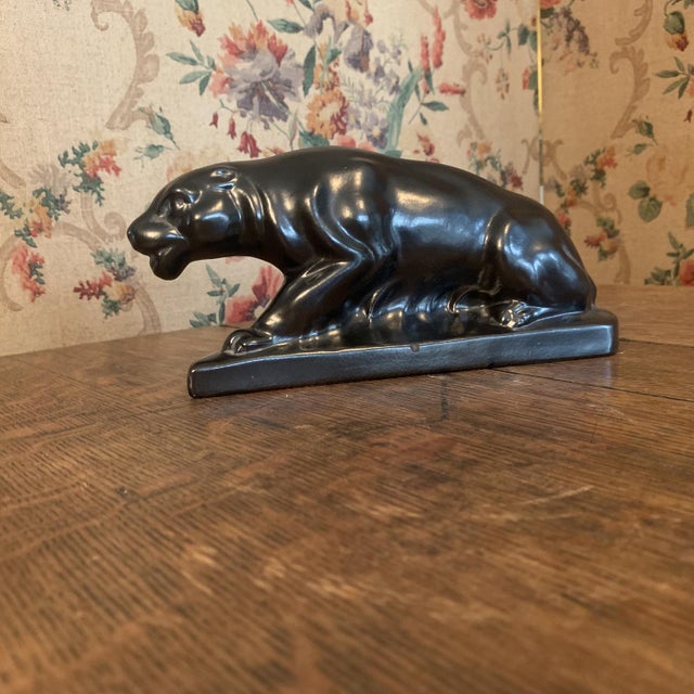 Earthenware Panther from Dubois, 1920s For Sale - Image 3 of 13