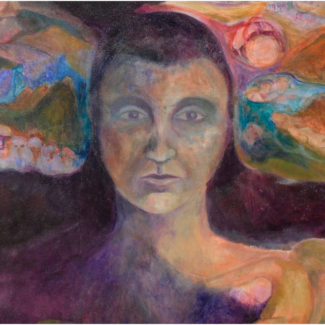 Woman of the Earth - Mid Century Figurative Abstract by Renard For Sale - Image 4 of 7