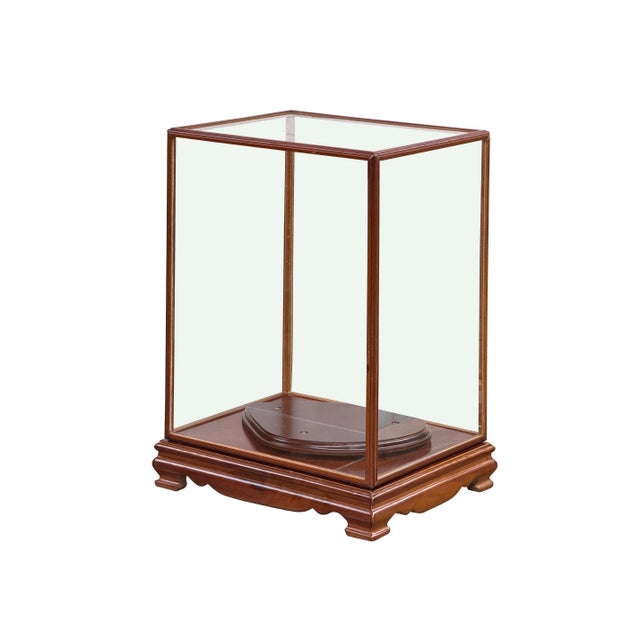 Vintage Glass Transparent Rectangular Shape Cover Display Case For Sale In San Francisco - Image 6 of 9