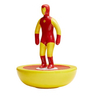 Subbuteo Ornament Sculpture in Double-Mold Ceramic from Artigianato Italiano For Sale