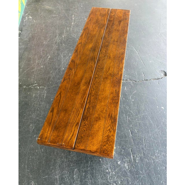 Late 20th Century Century Farmhouse Fliptop Console Dining Table For Sale - Image 5 of 16