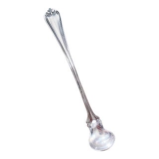 Antique Silver Plated Illinois Central Railroad Mustard Ladle For Sale