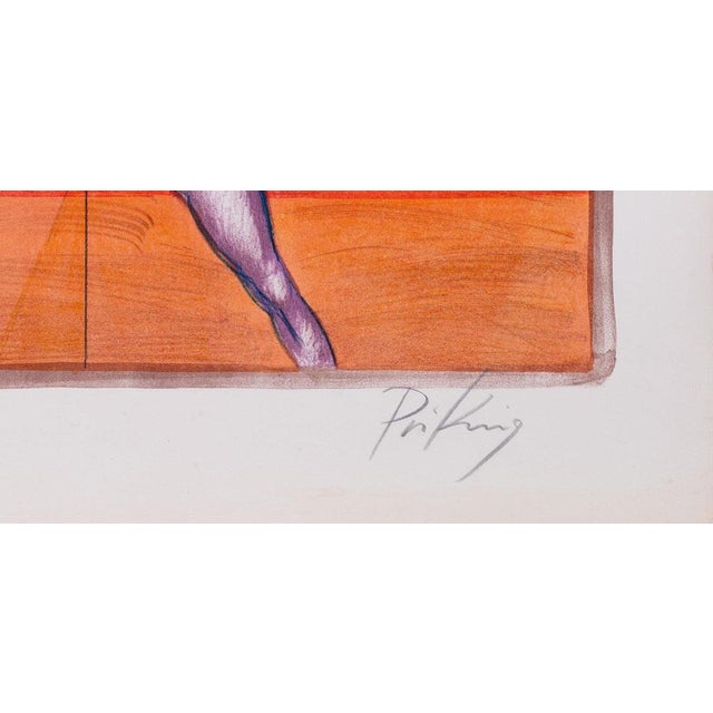 Franz Priking, La Femme Oiseau (Nude), Lithograph For Sale - Image 6 of 7