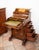 Antique Victorian Burl Walnut Writing Desk with Maple Inlay, England, 1800s For Sale - Image 5 of 11