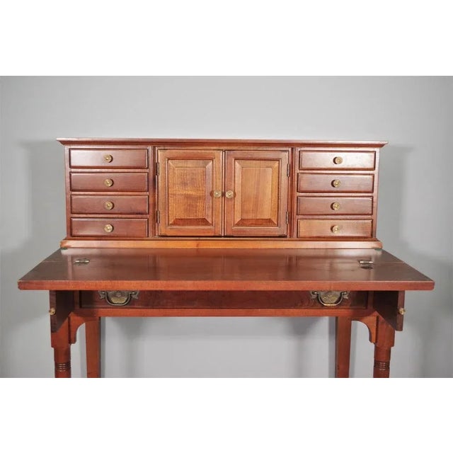 Writing Desk in Beech, 1970s For Sale - Image 10 of 15