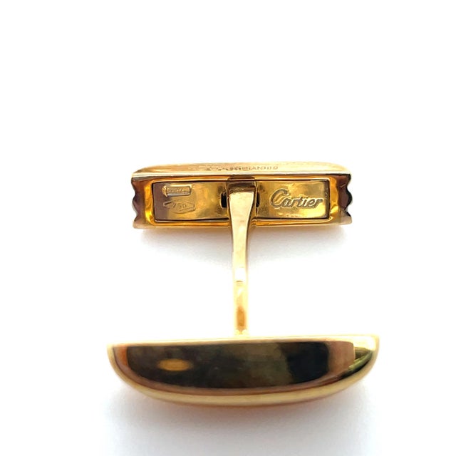 Metal Late 20th Century Pair of Cartier, 18k Gold Trinity Cufflinks For Sale - Image 7 of 7