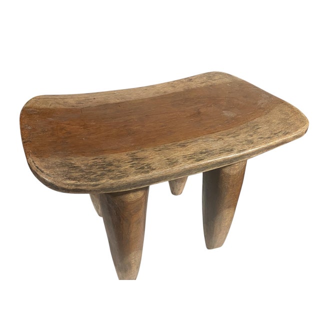 Lg African Senufo Stool / Table I Coast 14.5" H by 24.5" W For Sale - Image 4 of 9