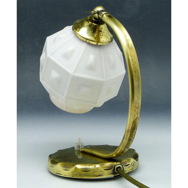Goldenrod Bedside Lamp by Apolinary Gałecki, Poland, 1950s For Sale - Image 8 of 9