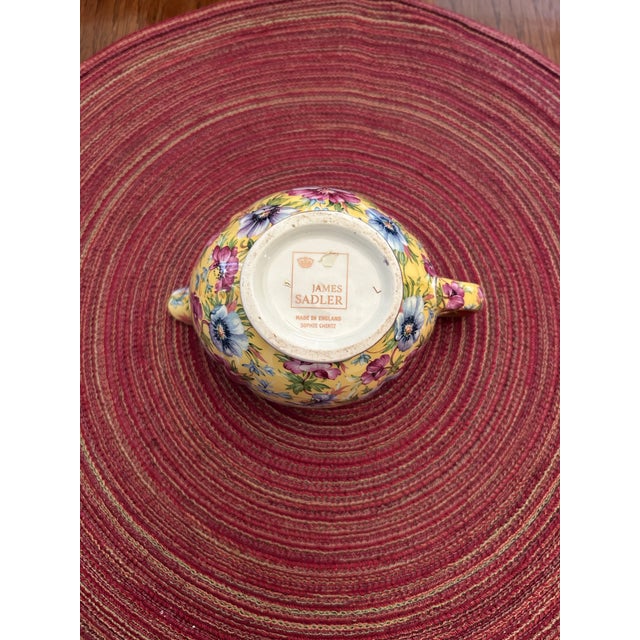 Yellow 1950s Mid-Century Modern Sadler "Sophie Chintz" Tea Set - Set of 3 For Sale - Image 8 of 8