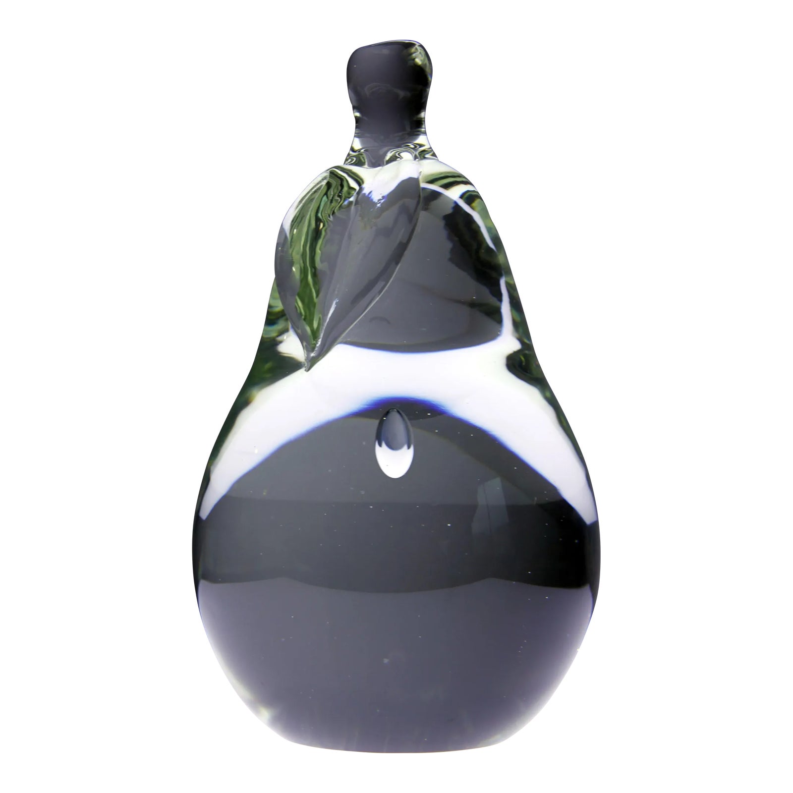 Oversized Vintage Murano Art Glass Pear Object or Paperweight