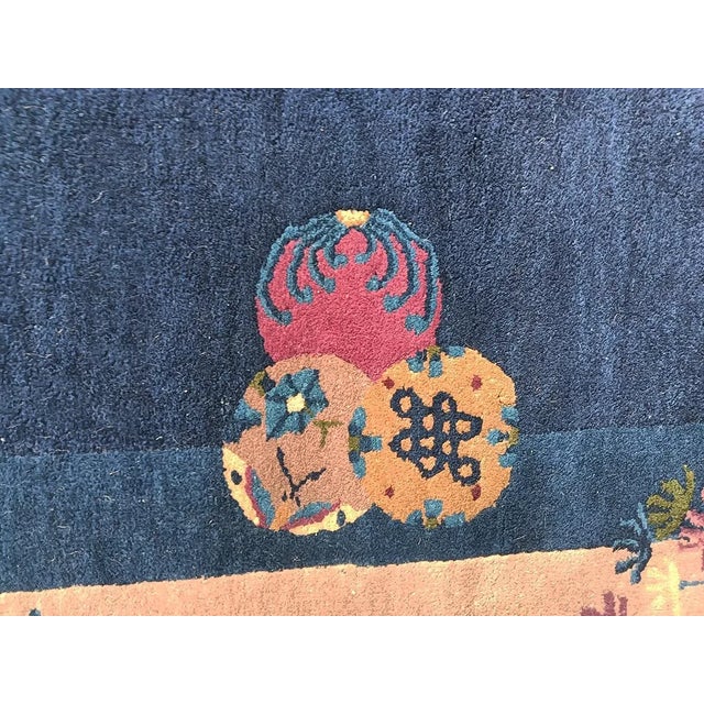 Textile 1920s Chinese Art Deco Carpet For Sale - Image 7 of 9