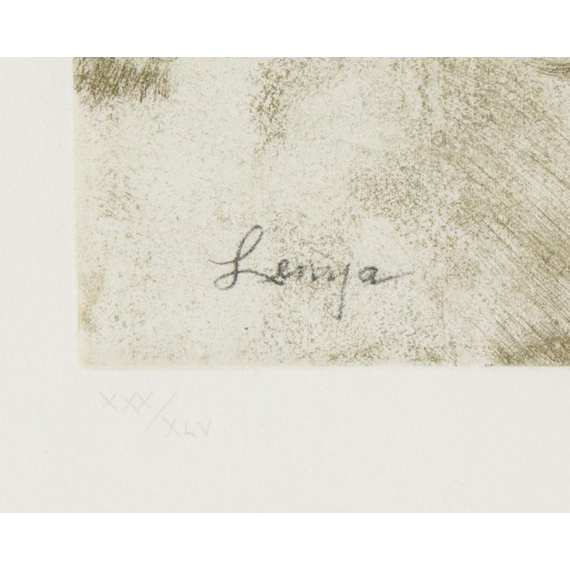 1967 “Lotte Lenya” Softground Etching by Jack Levine For Sale In Indianapolis - Image 6 of 8