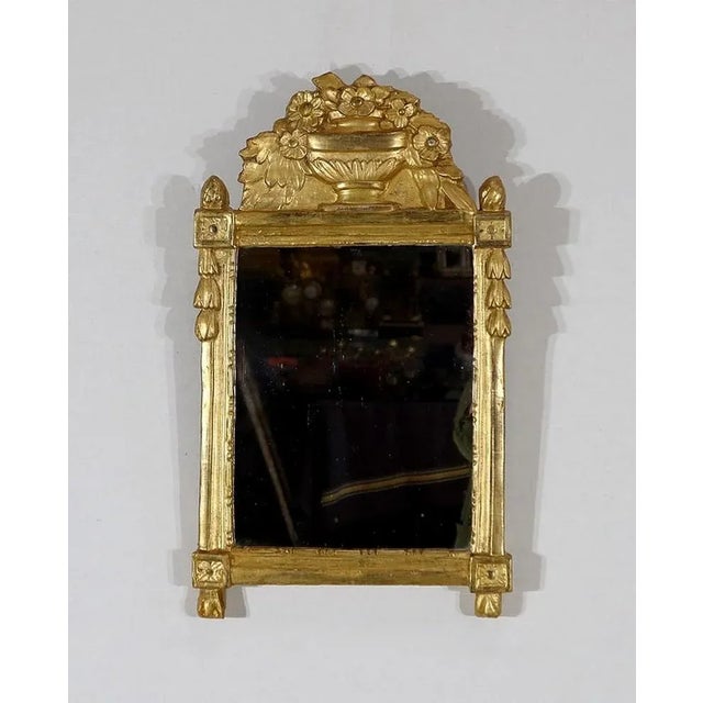 Early 20th Century Golden Wood Mirror in the Style of Louis XVI For Sale - Image 18 of 18