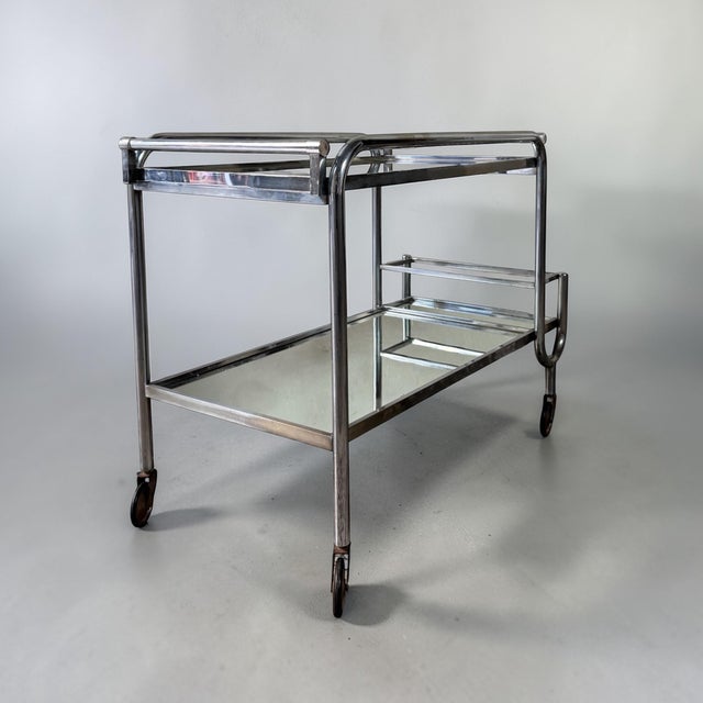Vintage Art Deco Trolley, France, 1930s For Sale - Image 3 of 8