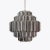 Gray Smoked Mirror Palermo Chandelier from Pure White Lines For Sale - Image 8 of 8