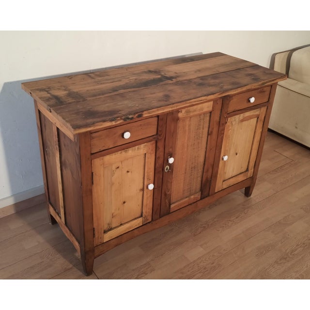 Vintage Italian Pine Sideboard, 1930s For Sale - Image 16 of 18