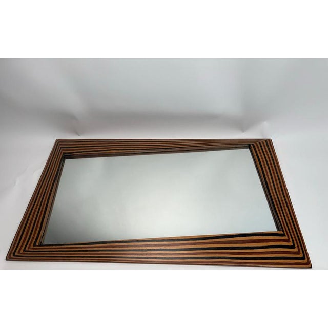 Sculptural Wooden Mirror by Tobia Scarpa for Maxalto, Italy, 1970s For Sale - Image 3 of 7