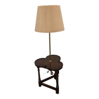 Frederick Cooper Clover Shaped Wood Floor Lamp For Sale